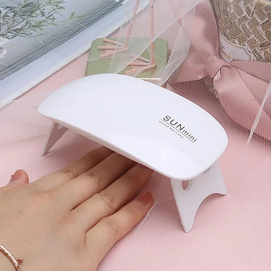 SUN Mini Nail Dryer LED/UV Lamp – USB-Powered Gel Varnish Curing Machine for Home Nail Art USB Nail Lamp