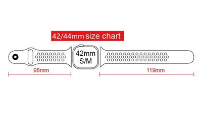 new fashion color full I Watch Band Breathable Silicone Sport Strap For 42mm 44mm 45mm 49mm Yellow / Whitel