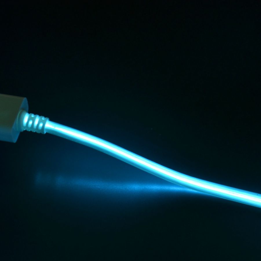Dexim Visible Current Flow USB 30 Pin Data Cable DWA063-WL – Fast Charging & Reliable Data Transfer for iPhone iPad iPod