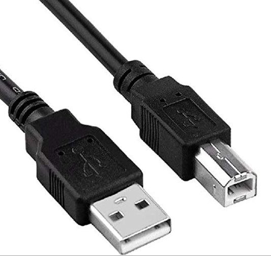 USB Printer Cable 2 Meter | USB 2.0 A to B High Speed Data Cable for Printer & Scanner