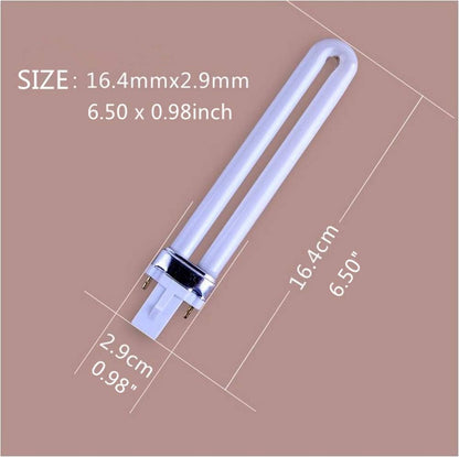 9W UV 365nm Nail Dryer Replacement Bulb Tube – High Performance UV Lamp for Nail Art Dryer (1 Piece)