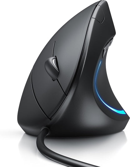USB Wired Optical Mouse 1.5 Meter – Ergonomic 6 Buttons 1600 DPI High Precision Mouse for Laptop, Desktop PC & MacBook