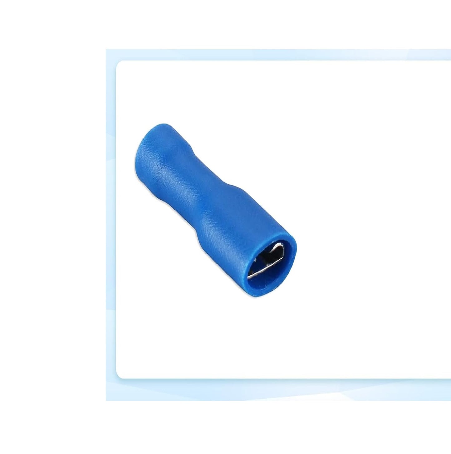 5 pcs Blue Fully Insulated Female Lucar Spade Crimp Terminal Connectors – Durable Electrical Wire Connectors