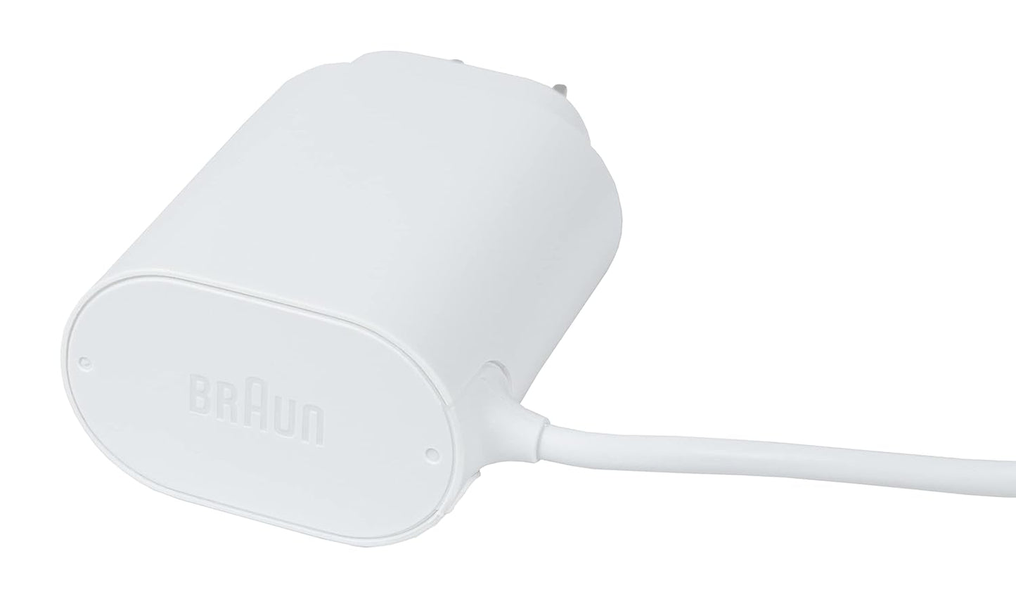 19V Replacement Charger for Braun Silk-épil & FaceSpa Pro – White Power Adapter Compatible with Silk-épil 9, 7, 5 Series & FaceSpa Pro Models