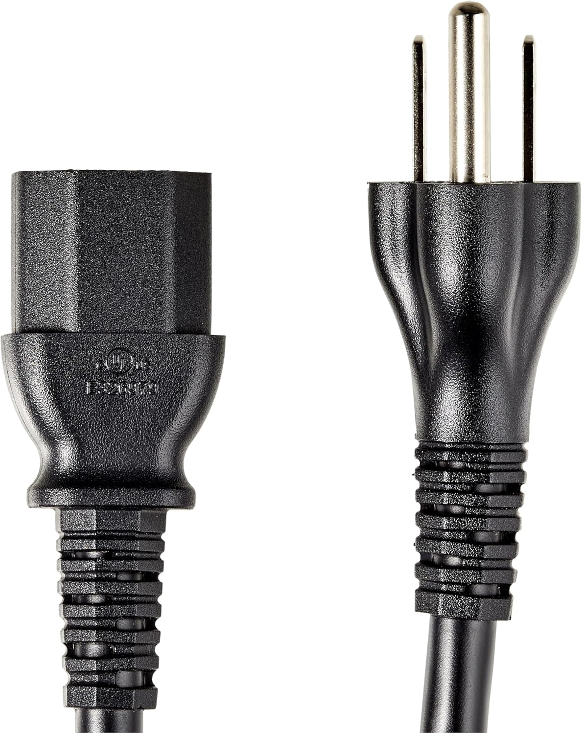 1.5M PC Power Cord 3 Prong AC Cable – 18 AWG 125V Power Cable for Computer, Monitor, TV – Heavy Duty Black Power Supply Cord