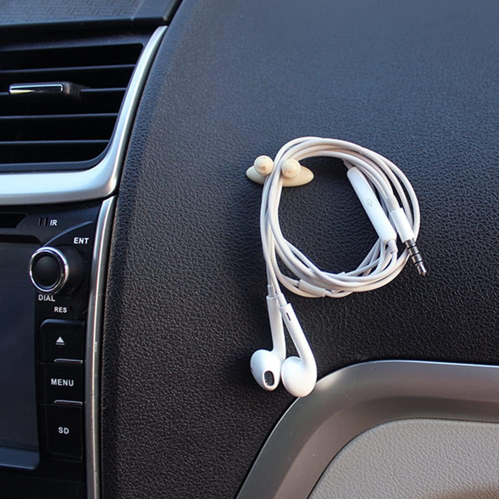8 Pack Cable Clips with Strong 3M Adhesive – Car Wire Organizer Clips for Home, Office & Vehicle | Self-Adhesive Cable Management Holders