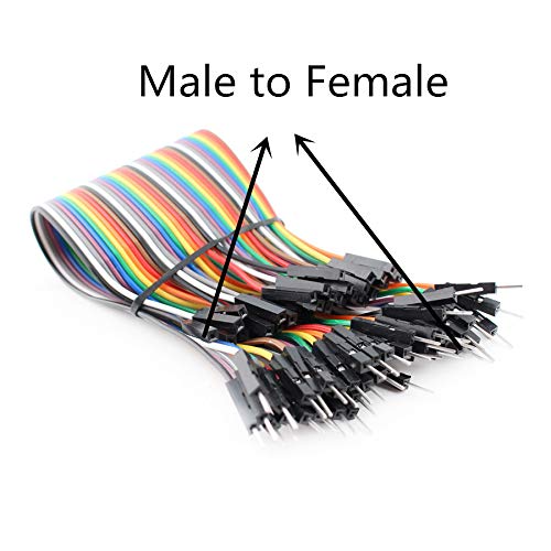 5 pcs 30cm Leanth Multicolored Jumper Wires Kit  Breadboard Ribbon Cables for Arduino Raspberry Pi DIY Projects