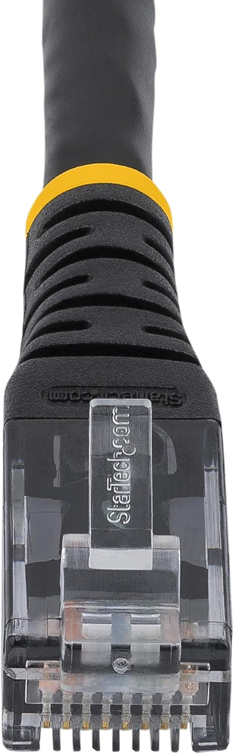 Star Tech Premium 6ft CAT6 Ethernet Cable LSZH – 10Gbps 650MHz RJ45 UTP Network Patch Cord, 100W PoE Support, Snagless with Strain Relief, Black (1.8m)