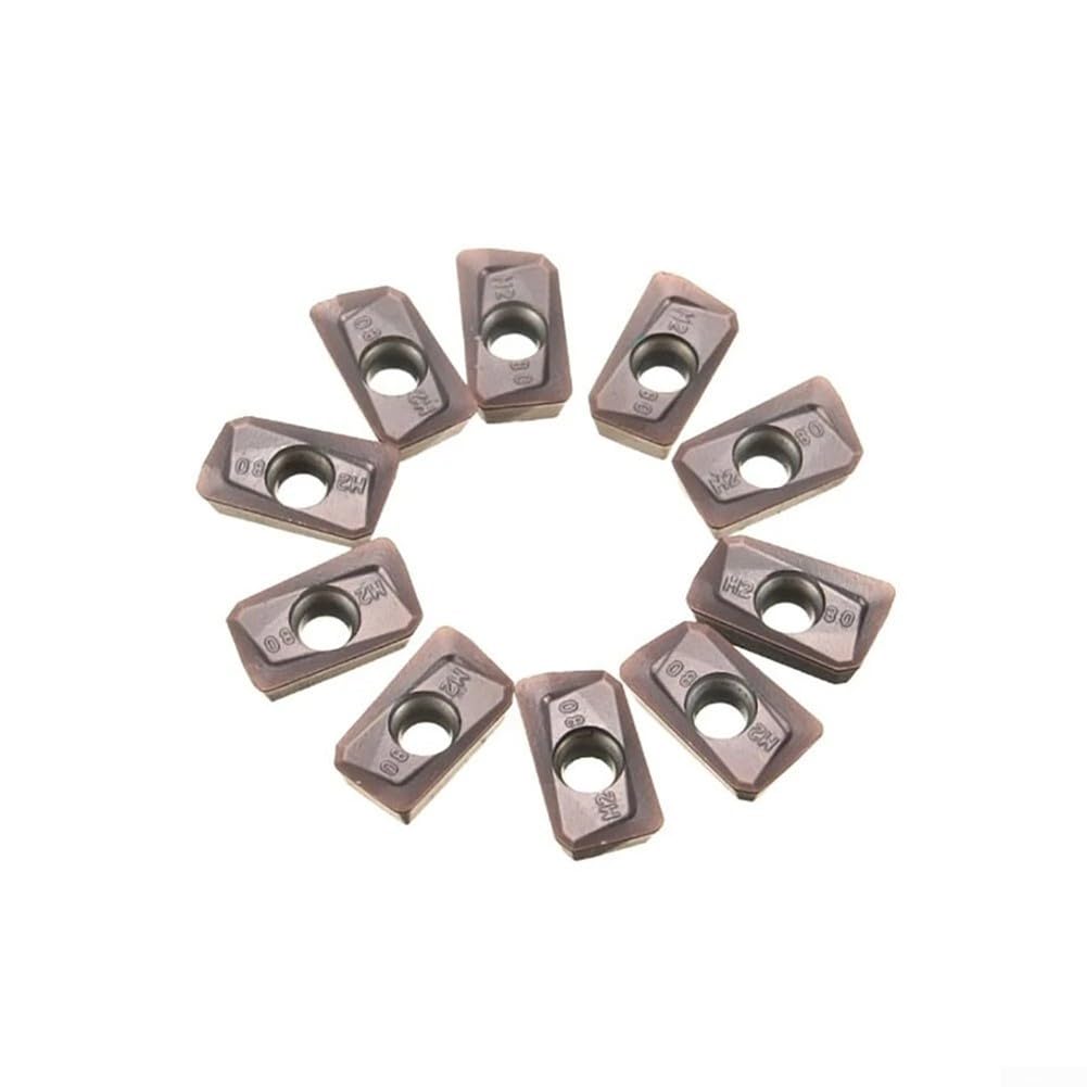 10PCS M2 CNC Carbide Inserts for Stainless Steel & Steel | Wear-Resistant Turning Tools for Roughing & Finishing | High Precision Milling Inserts