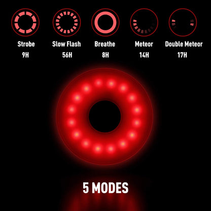 Daffodil USB Rechargeable Rear Bike Light – High Brightness LED Bicycle Tail Light for Safety, Waterproof & Easy Install