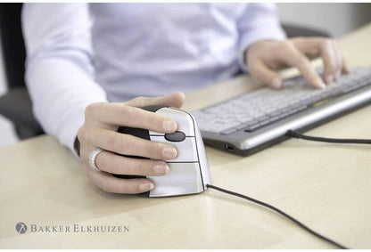 Evoluent VM3R2-RSB Vertical Wireless Mouse – Ergonomic Handshake Design for Wrist Pain Relief & Comfort