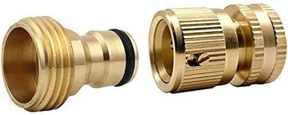 Brass Male Thread Faucet Hose Nozzle Quick Connect Adapter – Durable Rustproof Garden Tap Connector for Hose Pipe