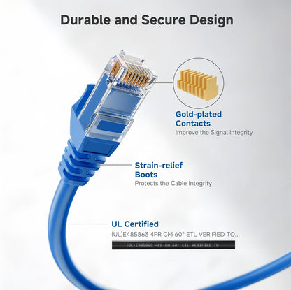 Blue Cat 6 Ethernet Patch Cable 6M – Fast RJ45 Network Connectivity