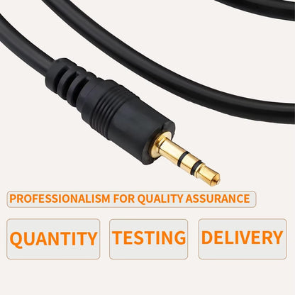 3.5mm to 3.5mm Stereo AUX Cable 1.5m Audio Jack Wire for Car Laptop PC Speaker Headphones