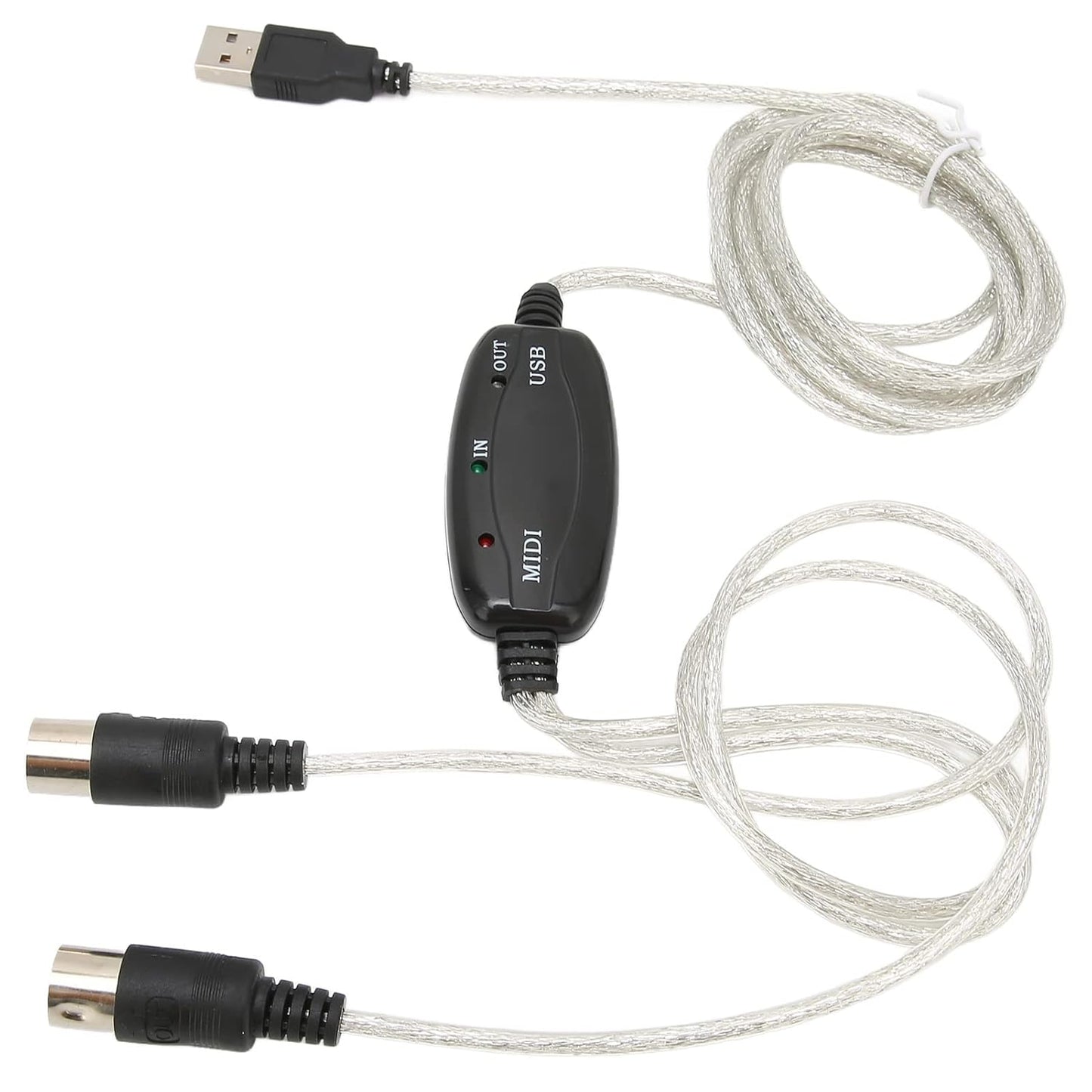 USB to MIDI Cable Converter – 16 Channel PC to Synthesizer Interface