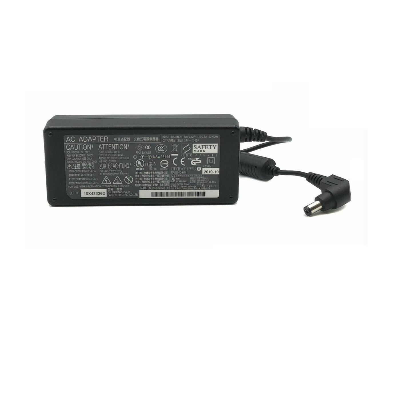 24V DC 2.65A Power Supply Adapter 65W – 100-240V AC Multi-Purpose Charger with 5.5mm x 2.1mm Barrel Pin for LED Lighting,Samsung Sound Bar, Scanner, Industrial Devices & Water Filter Plants