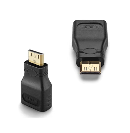 Mini HDMI to HDMI Adapter (Male to Female) – LSVTR High-Speed Connector for Raspberry Pi, DSLR Cameras, Camcorders, Tablets & Video Cards