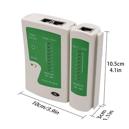 RJ45 Cable Tester – Multifunctional Network LAN Cable Tester for RJ45 RJ11, Cat5/Cat5e/Cat6/Cat6a/Cat7 UTP & Shielded Cable Testing Tool