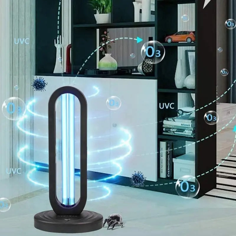 UV Light Sanitizer & UVC Disinfection Lamp with Remote Control for Home, Office & Kitchen