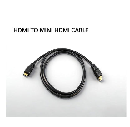 HDMI to Mini HDMI Cable 2 Meter | Gold Plated Male to Male High Speed HD Cable for Laptop, Tablet, Camera & Devices (Black)