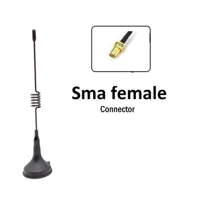 High Gain Magnetic Base Antenna with SMA Female Connector | 3G 4G LTE GSM WiFi External Antenna | 3–5 dBi Signal Booster with 3m Cable