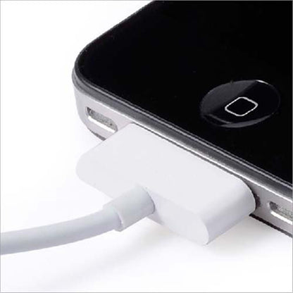 Original USB Charging Data Cable 30-Pin for iPhone, iPad & iPod – Fast Data Sync & Charging Lead 1M White