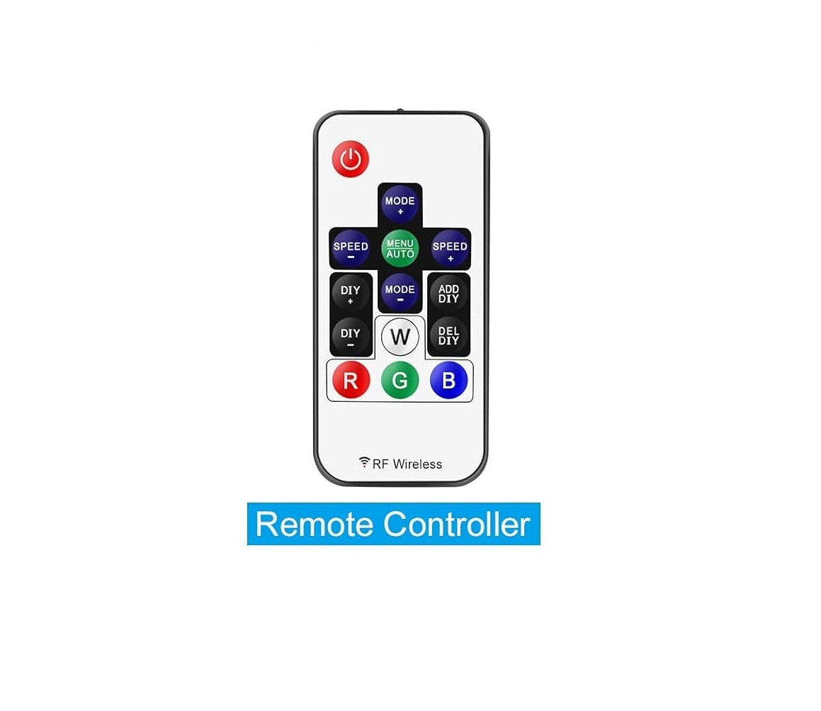 RF LED Strip Remote Controller – 14-Key for RGBIC 5-24V