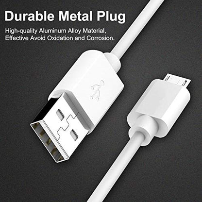 45cm  Micro USB Charging Cable for Nokia 1.4 / 1.3 / 2.4 / 2.3 / C2 / C1 / 2.2 – Fast Charging & Data Sync Cable White