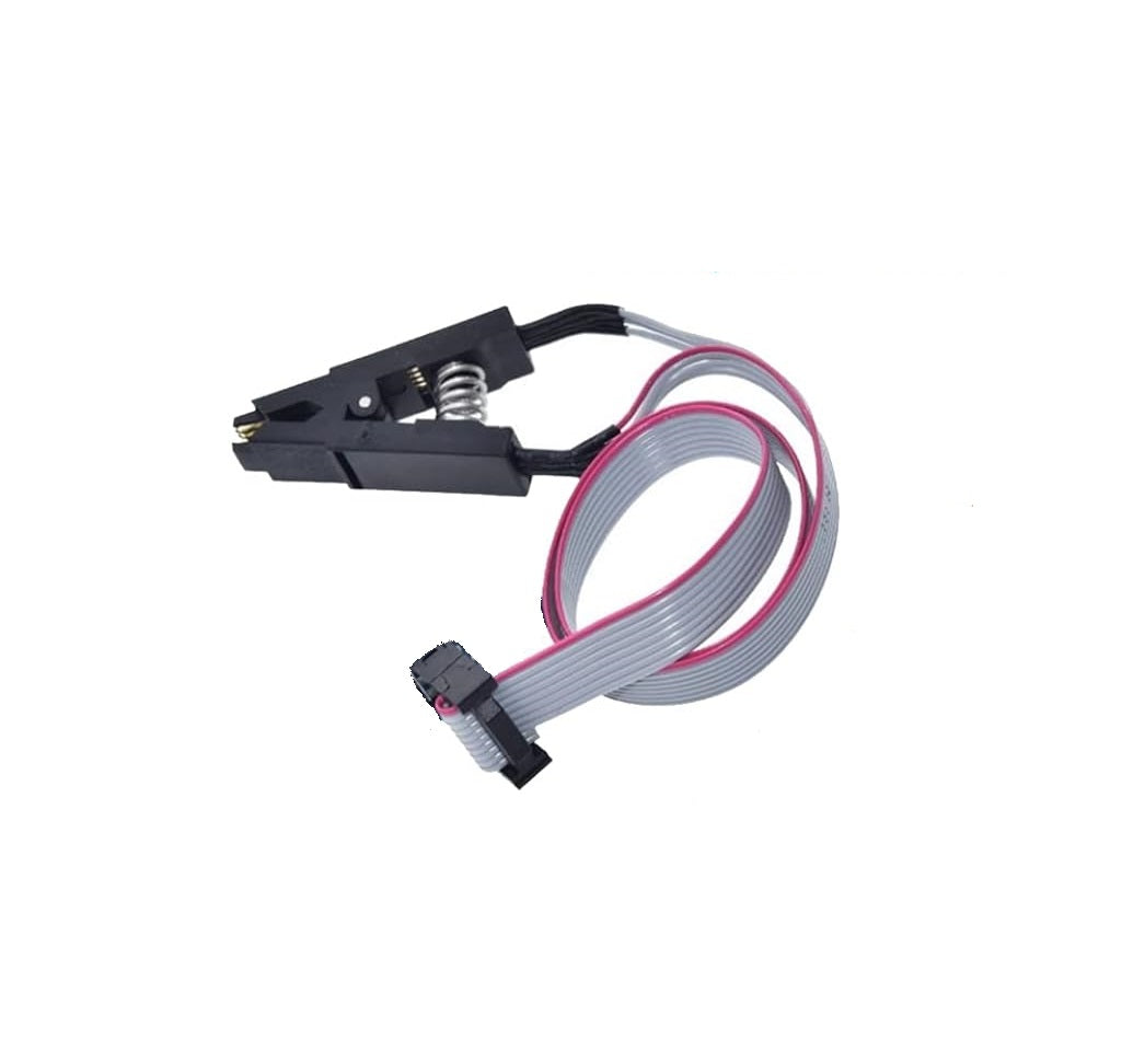 SOIC8 SOP8 EEPROM Test Clip 4+4 Pin Female to Male Adapter for 93CXX / 25CXX / 24CXX IC Programming & BIOS Flashing