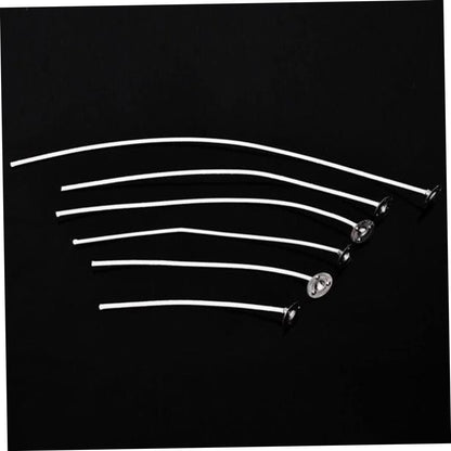 10 pcs Low Smoke Cotton Candle Wicks 8cm – Natural Lead-Free & Zinc-Free Candle Wicks for DIY Soy, Gel & Paraffin Wax Making