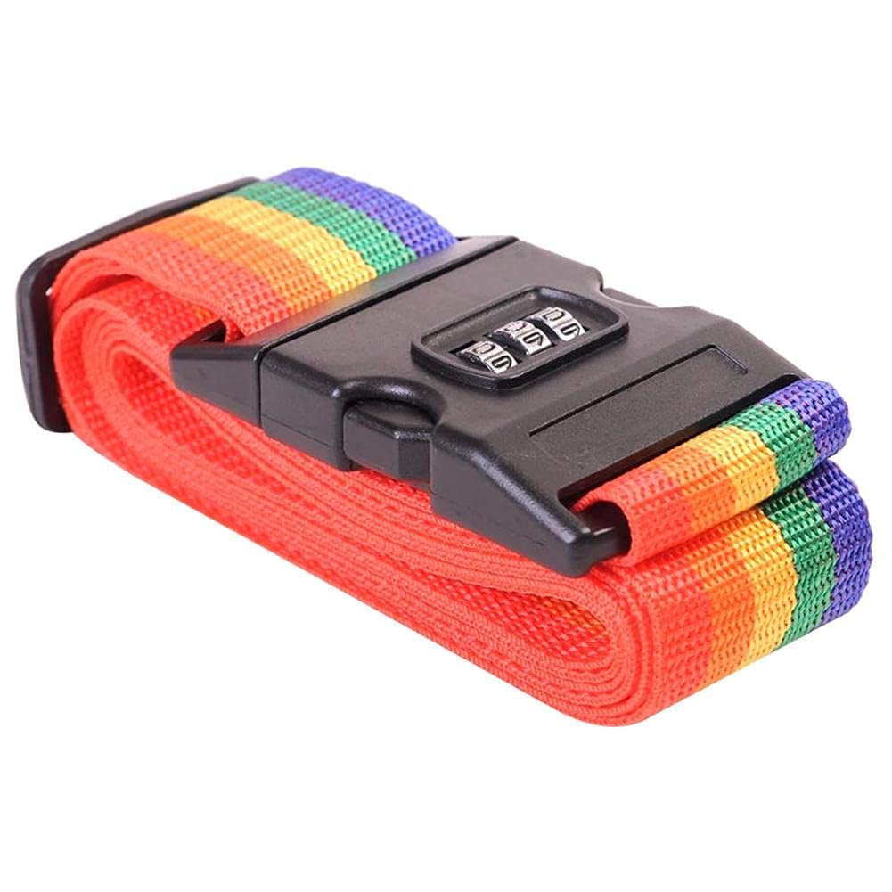 Secure Travel Luggage Belt with Lock – Adjustable Suitcase Strap for Trolley Bags & Travel Safety