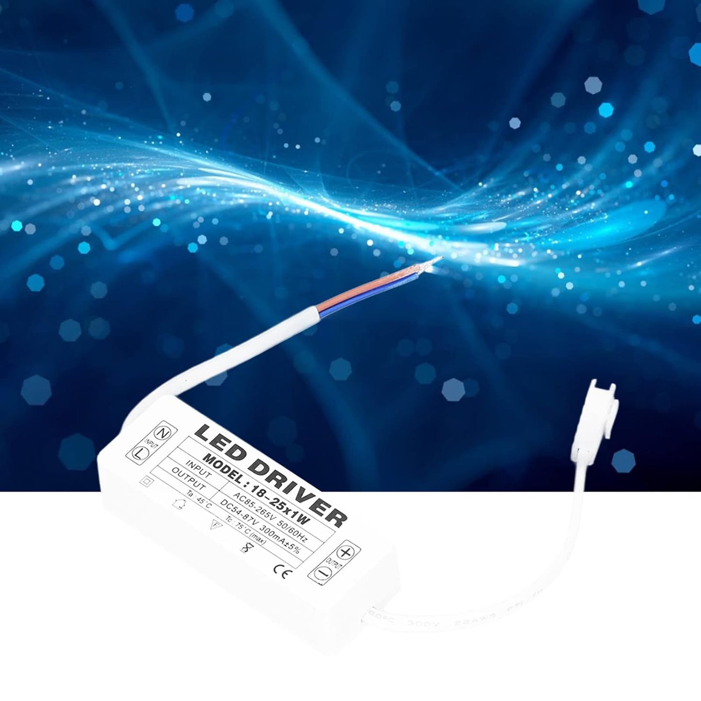 Lighting Driver LED Power Driver ABS 18-25x1W Constant Current 300mA LED Driver Transformer AC 85-265V to 54-87V DC
