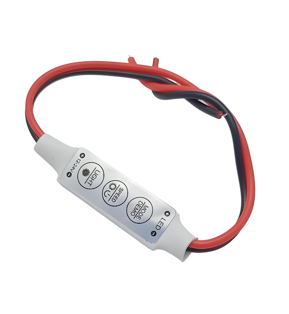 3 Keys 6 Mode LED Strip Light Controller 12V DC – 5 Speed Adjustable DIY Controller for RGB LED Strips Standard Model