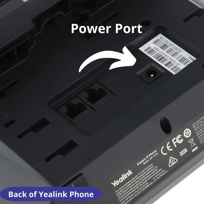 5V 0.6A IP Phone Power Adapter – 5.5mm Pin Compatible with T53, T41P, W56P, T21P, MP50 & Mor