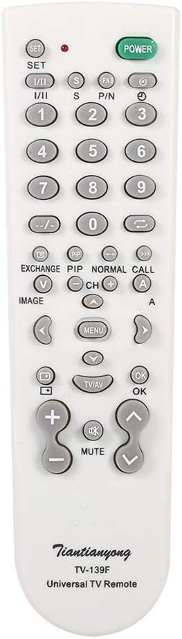 TV-139 Universal TV Remote Control Replacement – Compatible with Smart, LCD & LED Televisions | Easy Setup Remote