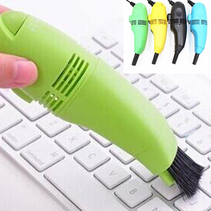 Mini USB Vacuum Cleaner for Keyboard – Portable Low Noise Computer Keyboard Cleaner with Large Dust Capacity for Laptop, PC, Car & Desk Cleaning