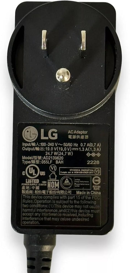 19V 1.3A 24.7W Power Adapter for 19"–24" LED LCD Monitor & TV | Compatible Replacement AC/DC Power Supply