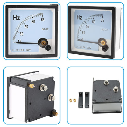 Professional 45–65 Hz Analog Frequency Panel Meter – 1.5% Accuracy Class