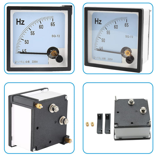 Professional 45–65 Hz Analog Frequency Panel Meter – 1.5% Accuracy Class