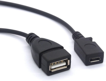 Micro USB OTG Y Cable – Micro USB Male to USB Female + Charging Port Adapter for Smartphones & Tablets