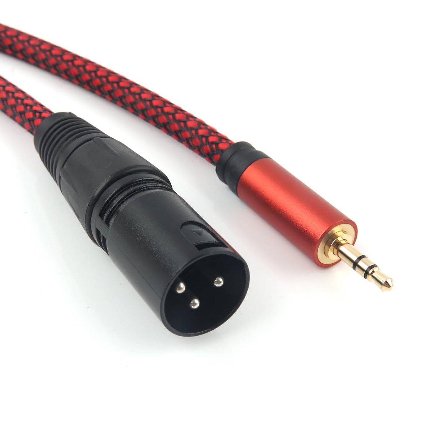 3.5mm TRS to XLR Male Cable – Smartphone to Mixer Audio Adapter