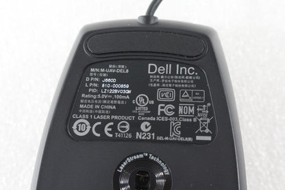 Dell Genuine J660D Premium 6-Button USB Laser Scroll Mouse Plug-N-Play for PC & Laptop