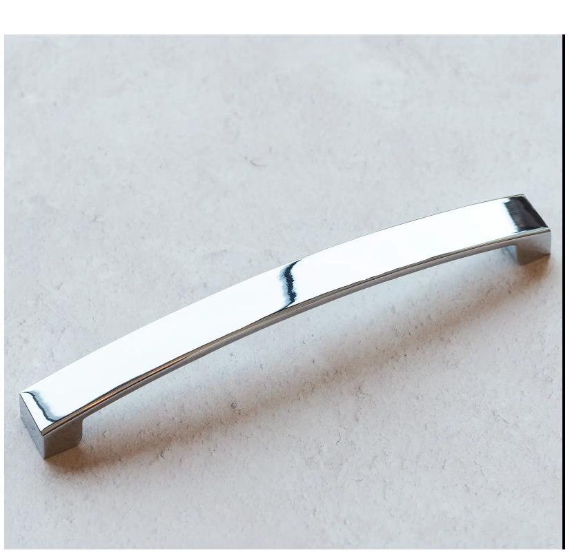 Brand New Stainless Steel Polished Chrome Square Bridge Cabinet Handle 170mm with 2 Screws