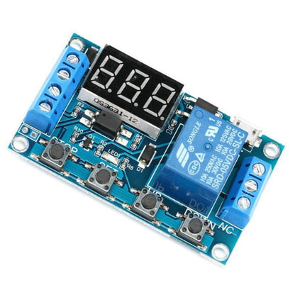 1 Channel Timer Relay Module DC 5V–36V – Cycle Delay Timer Switch with LED Display for Motors, Lights, Pumps & Automation Projects