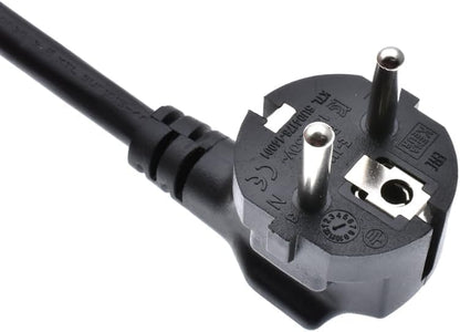 EU Schuko (CEE 7/7) to C13 Power Cord – 10A 250V Computer & Monitor Cable
