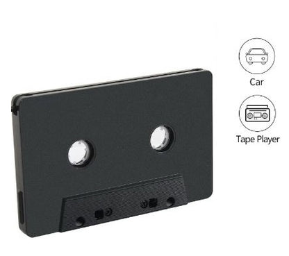 DC 5V 1000mA Blackweb BWA17WI055 Bluetooth Cassette Adapter – Wireless Car Audio Receiver with Microphone, Hands-Free Calling, Universal Cassette Player Compatible (Black)
