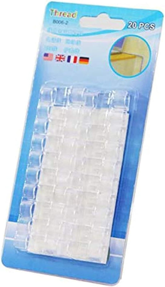 20PCS Transparent Self-Adhesive Cable Clips – Wall Mounted Cord Organizer Holder, Wire Management Clips for USB, Charger, TV, Office & Home