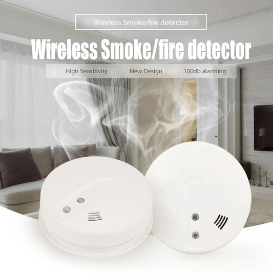 Wireless Smokee Detector Alarm Also work with 433 Mz security Devices  High Qulity