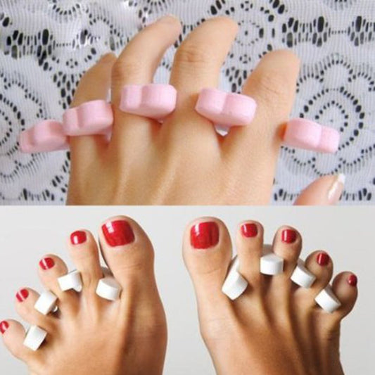 Toe Separators Finger Separators, 2 Pcs Soft Sponge Finger Toe Separator for Painting Nails, Toe Nail Separator, Toes Separators Pedicure, Salon Nail Art Pedicure Manicure Tool Beauty Tools