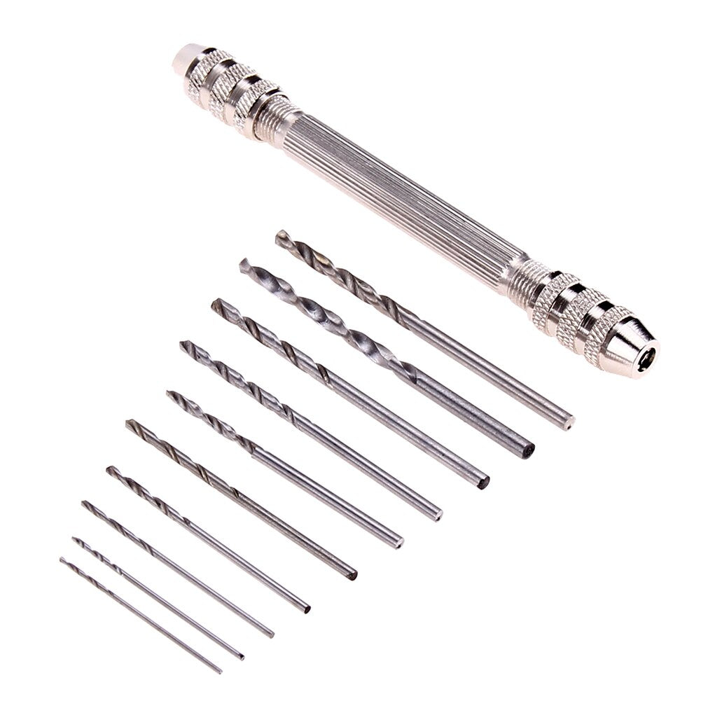 Mini Manual Aluminum Hand Drill Chuck Micro Drill Bit Tool Woodworking Drilling Rotary Tools Hand Drill Bit